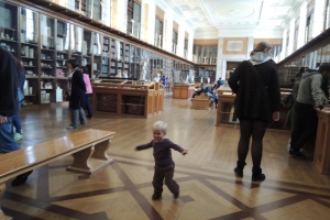 Die riesige Bücherei im British Museum